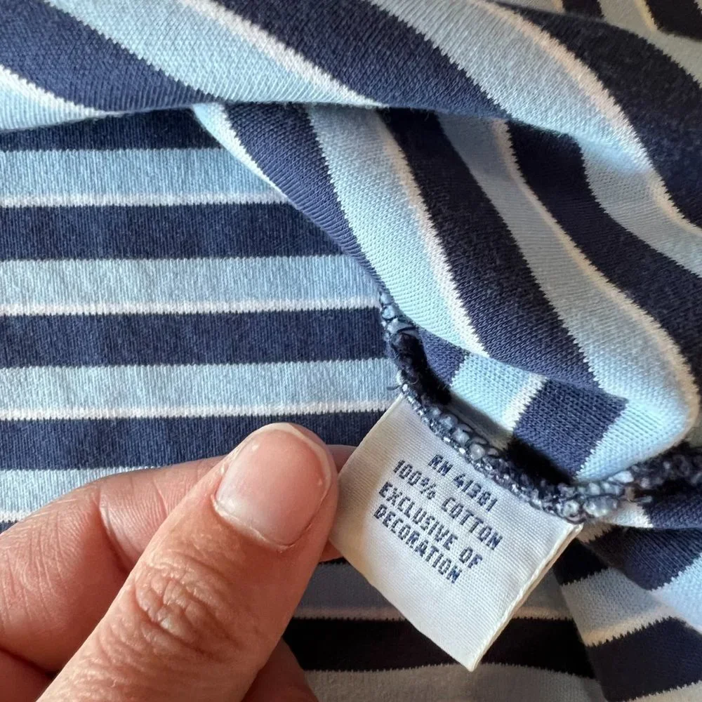 Ralph Lauren polo shirt‎ mens XL blue stripes pony preppy golf casual summer